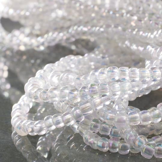 clear beads for dress Clear Glass Seed Beads, 6/0 by Bead Landing